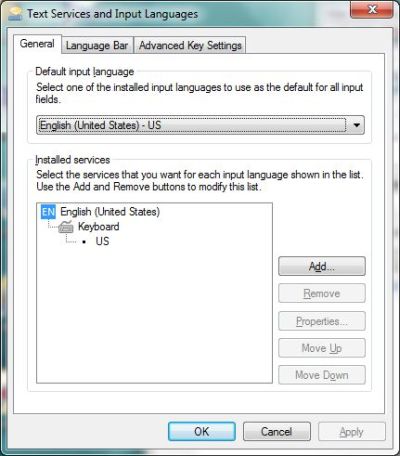 Text Services and Input Languages